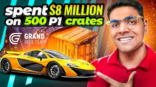 I Spent 8 Million To Open 500 McLaren P1 Crates  Did I Win Anything  GTA 5 Grand RP 31 [upl. by Lanford]