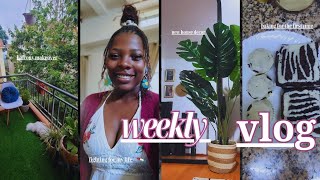 VLOGTiny Balcony revamp house decor additions first time baking  skincare fighting for my life💉 [upl. by Annirak]