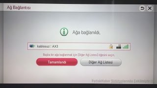 LG tv kablosuz internete bağlama Lgla620s wifi bağlantısı [upl. by Alikee]