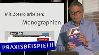 Zotero 05 Monographien erfassen und ausgeben [upl. by Lorou]