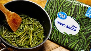 How To Cook Frozen Green Beans  Easy Tasty Recipe [upl. by Dyrrej]