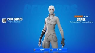 I GOT GIFTED THE CAPER SKIN IN FORTNITE W YASweatyfn [upl. by Radek]