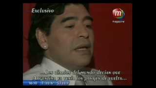 Diego Maradona recuerda con Goycochea el Mundial de Italia 90 y su último gol en primera [upl. by Pernell494]