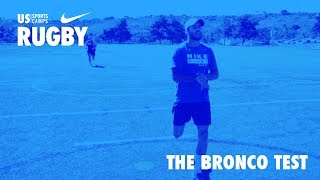 NIKE Rugby Camps run the BRONCO fitness test [upl. by Bixler]