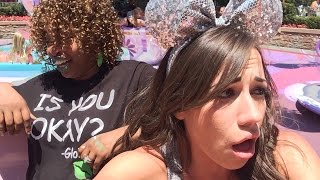 GloZell Barfs At Disneyland [upl. by Eciruam482]