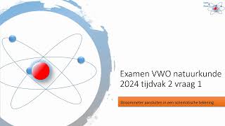 vwo natuurkunde examen 2024 tijdvak 2 opgave 1 uitgelegd [upl. by Inor]