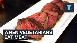 Vegetarians eat meat for the first time [upl. by Malamud]