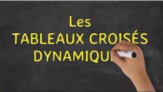 EXCEL  LES TABLEAUX CROISÉS DYNAMIQUES EN DOUCEUR 31 [upl. by Rutter]