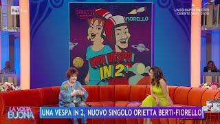 Una Vespa in 2 nuovo singolo Orietta BertiFiorello  La Volta Buona 31052024 [upl. by Stelle]