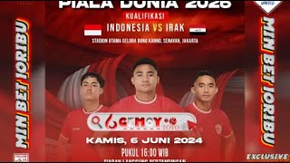 LIVE BOLA HARI INI  INDONESIA VS IRAK  KUALIFIKASI PIALA DUNIA 2024 [upl. by Akehsar]