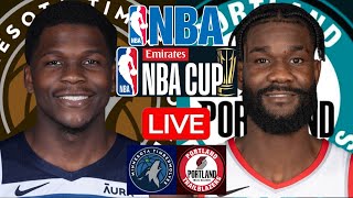 LIVE MINNESOTA TIMBERWOLVES vs PORTLAND TRAIL BLAZERS  NBA  PLAY BY PLAY  SCOREBOARD [upl. by Nima547]