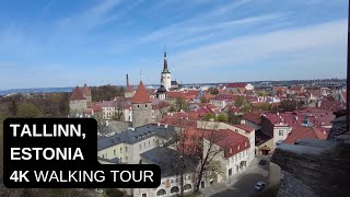 City walks series  Tallinn Estonia 4K walking tour [upl. by Arola]