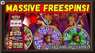 MONSTROUS FREESPINS  Shields Of Honour £500 FOBT Slot [upl. by Ttocs154]