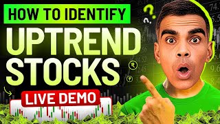 How to Identify Up Trend Stocks  What is Up Trend and Down Trend  Price Action Hindi  Viren Jain [upl. by Adaran]