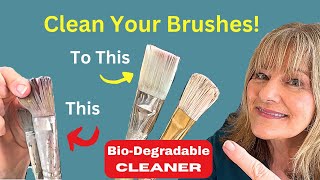 Easy method to clean the dry sticky paint from your brushes Oil or Acrylic Paint [upl. by Gnoy306]