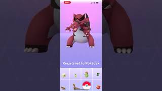 Krokorok evolves to Krookodile and addition to Pokedex luckypokemon pokemongo [upl. by Bohlin703]