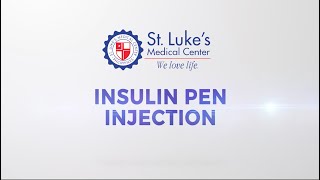 Insulin Pen Injection Tagalog version [upl. by Ashwell]