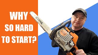 Struggling To Start Your Stihl Ms250 Chainsaw Heres Why [upl. by Deryl]