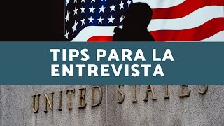 tips para la entrevista en la embajada norteamericana [upl. by Lemhaj]