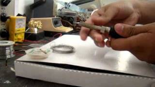 how to clean an oxidized soldering tip [upl. by Idihsar554]