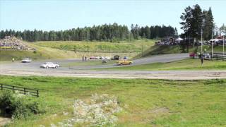 MOTORLIV Rallycross i Skellefteå  Norrlandsveckan Klutmarksbanan [upl. by Tine]