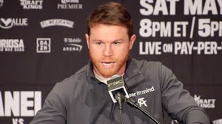 Canelo Alvarez EXPLODES on Oscar De La Hoya after NEAR BRAWL AT PRESS CONFERENCE [upl. by Kcirdneh358]