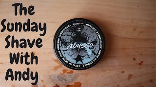 Andys Sunday Shave with Abysso Soap [upl. by Kihtrak]