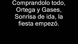 Divididos  Ortega Y Gases Con Letra [upl. by Dana]