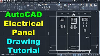 AutoCAD Electrical Control Panel Board Drawing Tutorial for Electrical Engineers [upl. by Eeimaj]