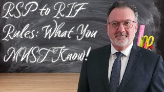 RRSP to RRIF Rules What You MUST Know [upl. by Camellia597]