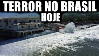 TERROR NO BRASIL HOJE MAR ESTÁ ENGOLINDO CIDADES NO LITORAL DO BRASIL [upl. by Ule]