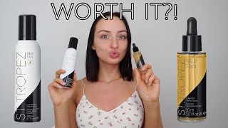 StTropez Tan Tonic Glow Drops amp Luxe Whipped Crème Mousse Honest Self Tan Review  Demo [upl. by Naggem]