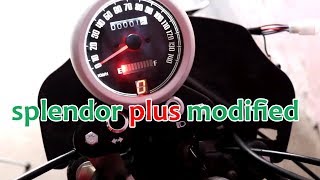 splendor modified speedometer With Light USB Charger Interface [upl. by Jakob]