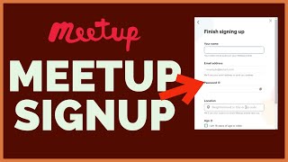 How to SignUp Meetup Account  Register Meetup Account 2022 [upl. by Anaela714]