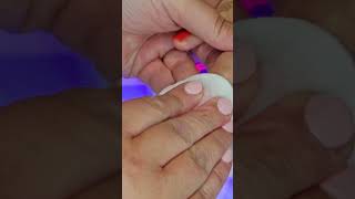 Shellac application process shellac youtubeshorts nails shorts [upl. by Ethban]