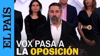 VOX  ABASCAL rompe con los pactos regionales con el PP de FEIJÓO  EL PAÍS [upl. by Nais]