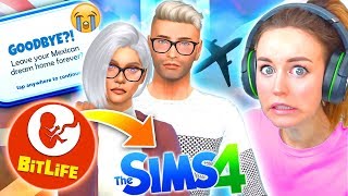 GOODBYE MEXICO 😢  Bitlife Controls My Sims 12 😅 [upl. by Dnalyk]