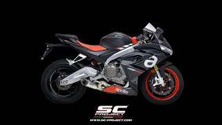 SCProject 21 Full Exhaust System with S1 muffler for Aprilia RS660  Racing [upl. by Stockmon523]