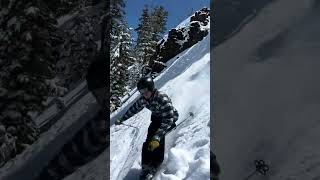 ❌ Skiing a Chute at Alpine palisadesshortsviralexploretrendingshortssubscribetrendingNCVNT [upl. by Adnirem]