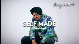 Selfmade  Sidhu Moose Wala Slowed Reverb SUNNYMAX251 [upl. by Ayom]