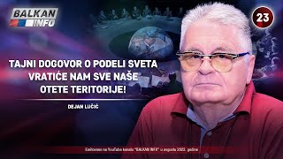 INTERVJU Dejan Lučić  Tajni dogovor o podeli sveta vratiće nam sve otete teritorije 582022 [upl. by Ball]