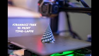 3D PRINTED TIMELAPSE FIBONACCI TREE [upl. by Florentia]