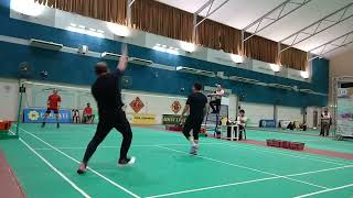 FINAL Kejohanan Badminton HPA 31  MD Div 1 Open MOHA A vs MOE [upl. by Ennaeirb]