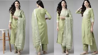 Indo Era Women Kurta Palazzo Dupatta Set [upl. by Feerahs258]