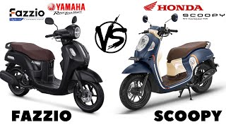 Honda Scoopy vs Yamaha Fazzio specs Battlerequested by Indo Friends [upl. by Ellynn293]