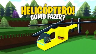 COMO FAZER UM HELICÓPTERO NO build a boat for treasure ROBLOX [upl. by Retsevlys]