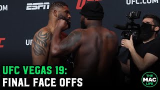 UFC Vegas 19 Curtis Blaydes vs Derrick Lewis Final Face Off [upl. by Millham674]