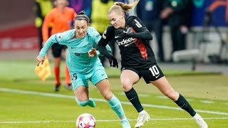 Ligue des champions féminine 2024 FC Barcelone 22 Francfort groupe A journée 4 [upl. by Dever]