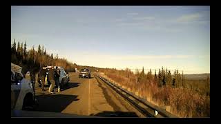 Alaska State Troopers attempted to stop a pickup truck on the Parks Highway just north of Healy [upl. by Lennad]