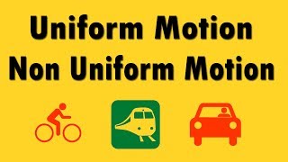 Uniform and Non Uniform Motion [upl. by Kelcey435]